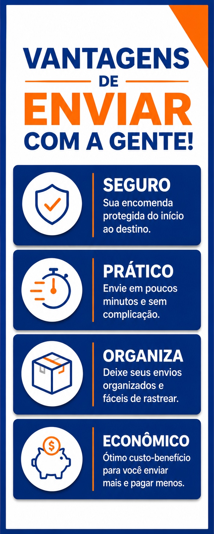 Vantagens de enviar com a Poste Aki